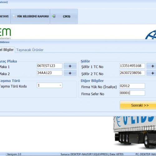 U-ETDS – Ulaştırma Elektronik Takip ve Denetim Sistemi Çözümlerimiz U-ETDS – Ulaştırma Elektronik Takip ve Denetim Sistemi Çözümlerimiz