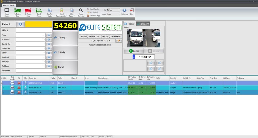Operatörsüz Kantar Yazılımı