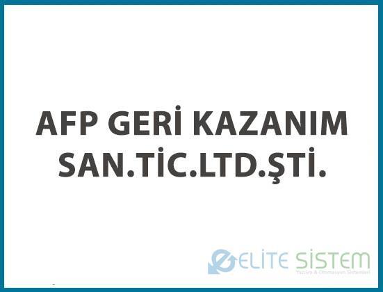 AFP GERİ KAZANIM - KIRKLARELİ